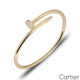 Cartier Yellow Gold Diamond Juste Un Clou Bracelet Size 20 B6048620 Cartier Yellow Gold Diamond Juste Un Clou Bracelet Size 20 B6048620